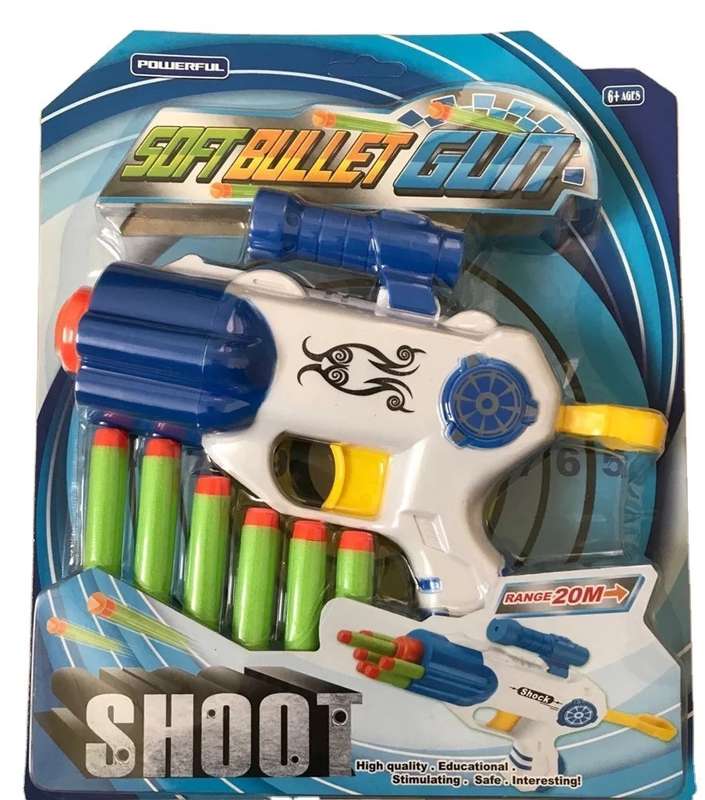 Soft Bullet Toy Gun 7 Piece