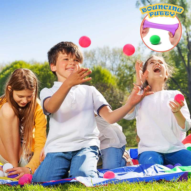 Assorted Colors Neon Bouncing Putty Set of 6