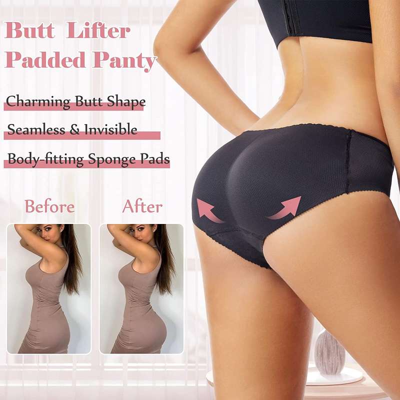 Seamless Waisted Butt Lifter Panties Underwear