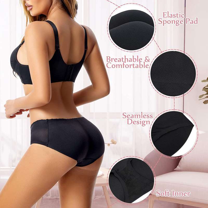 Seamless Waisted Butt Lifter Panties Underwear