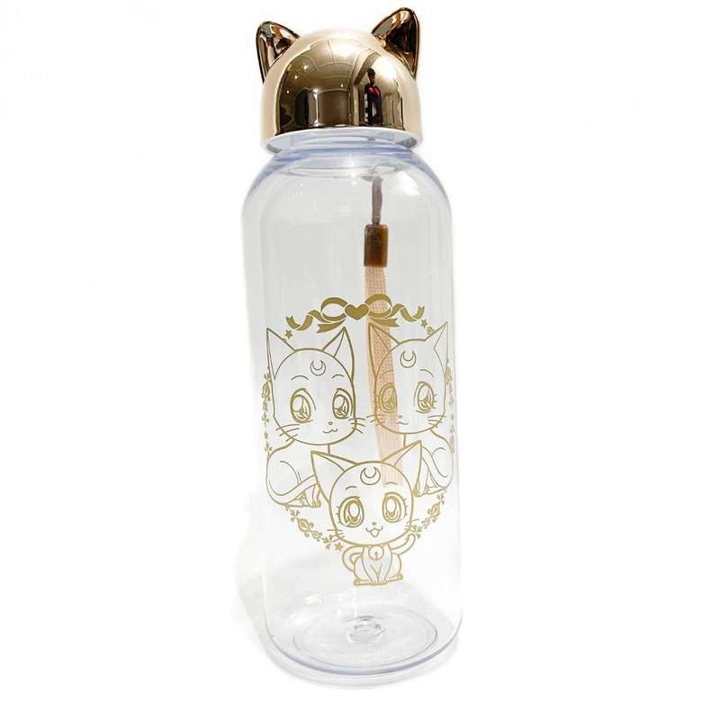 Hello Kitty Clear Water Bottle - Rose Gold 600ml