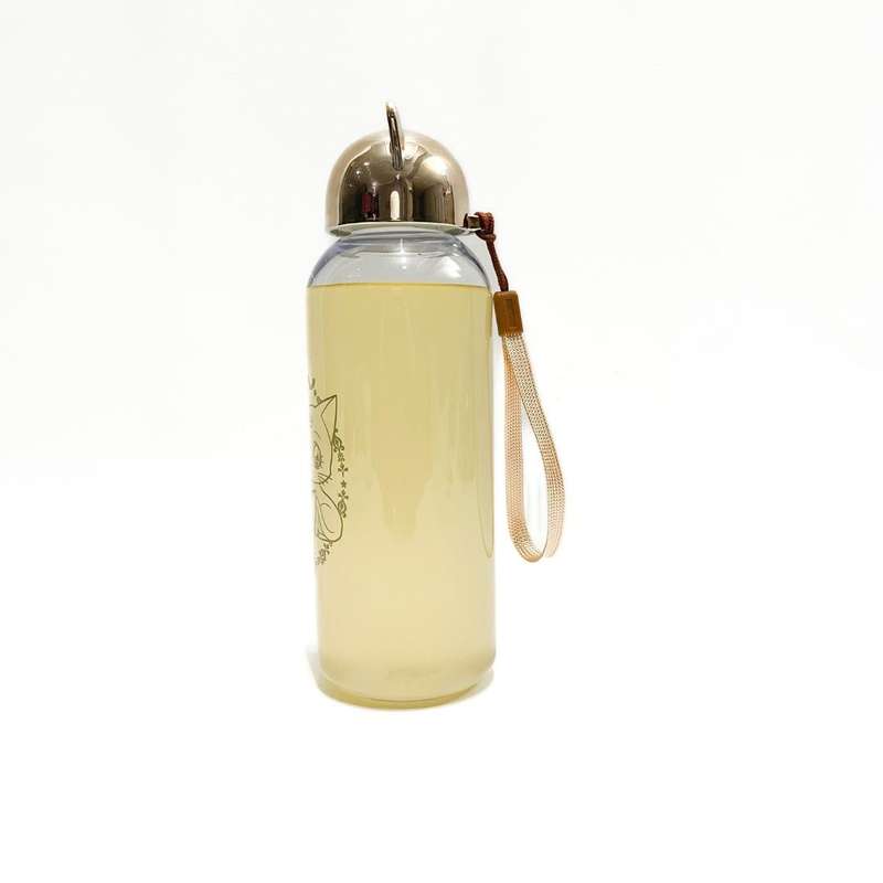 Hello Kitty Clear Water Bottle - Rose Gold 600ml
