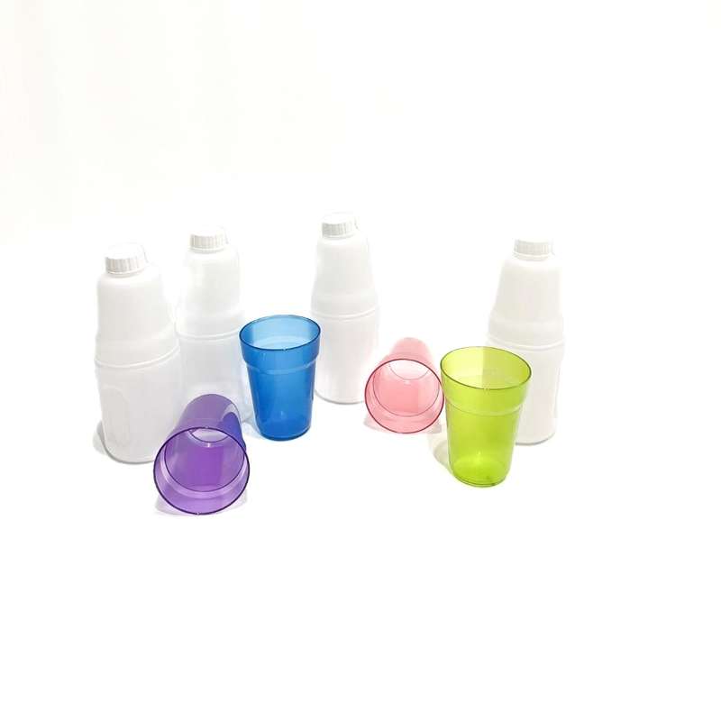 Water Bottle Picnic Set With Cups - Set Of 4