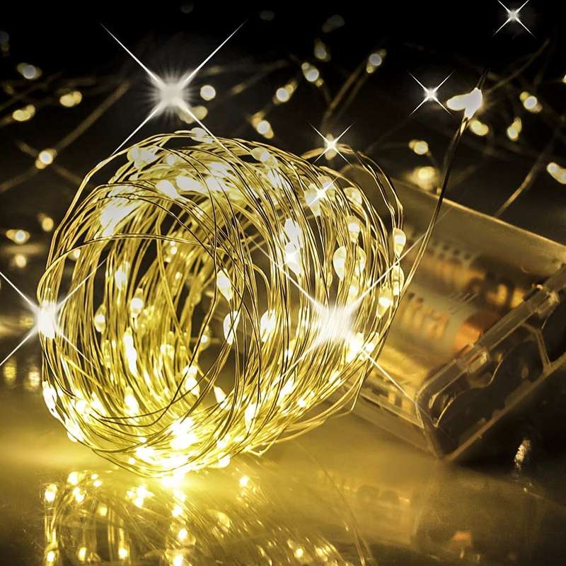 Led String Lights Battery Operated 20 light 2m Warm White - Outdoor