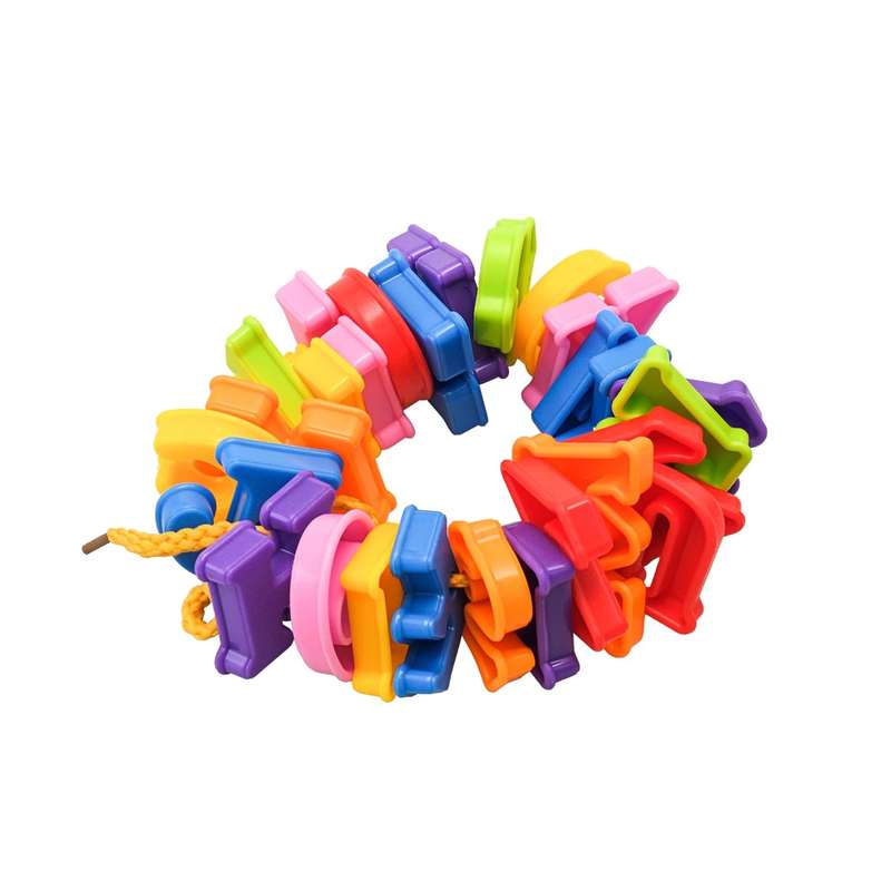 Blocks Letter Threading String Alphabet & Numbers 130 Piece Pack
