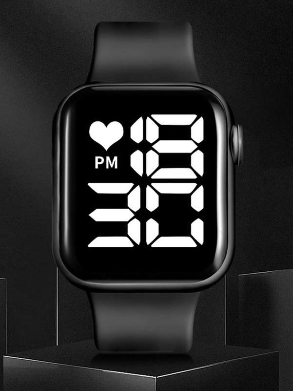 Digital LED Sports Watch - BLACK