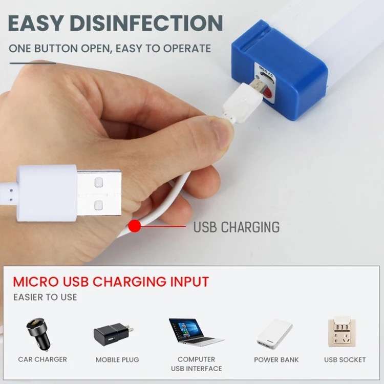 Rechargeable LED Lights Loadshedding Tube Light 32cm