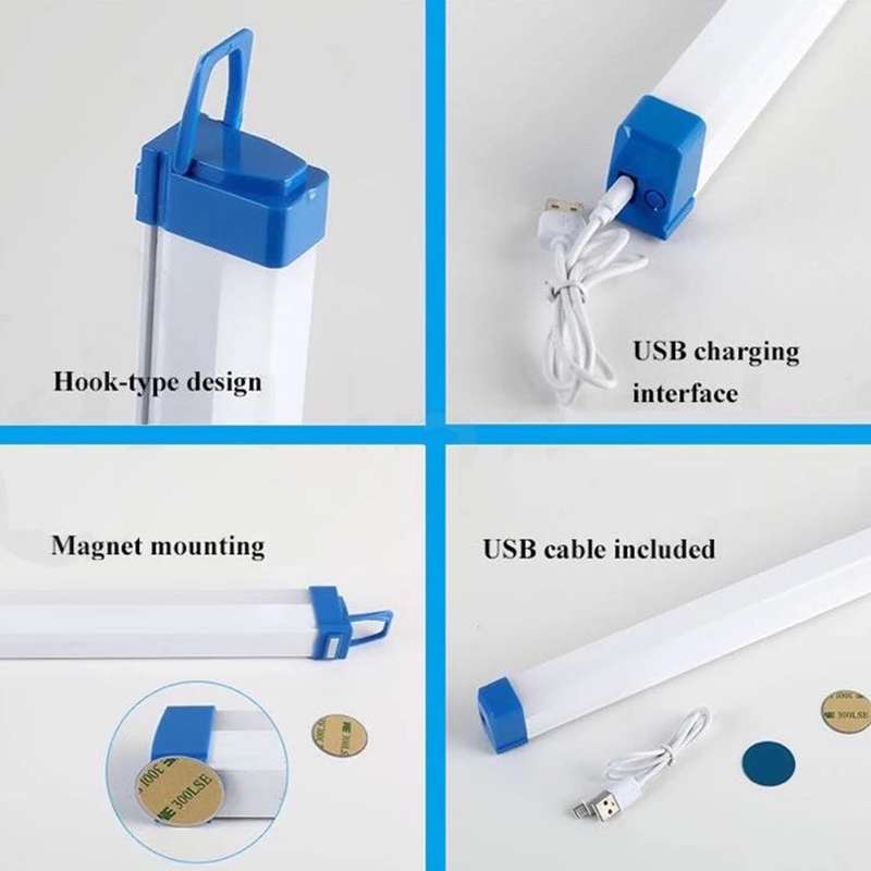 Rechargeable LED Lights Loadshedding Tube Light 32cm