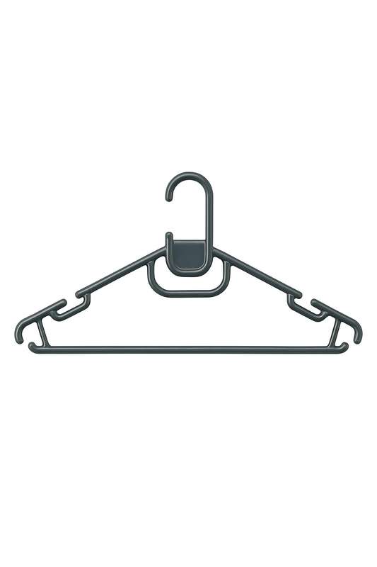 Senza® Box Of 80 Plastic Clothes Hangers 40cm