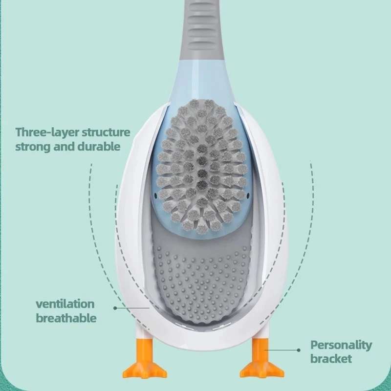 Silicone Toilet Brush Diving Duck