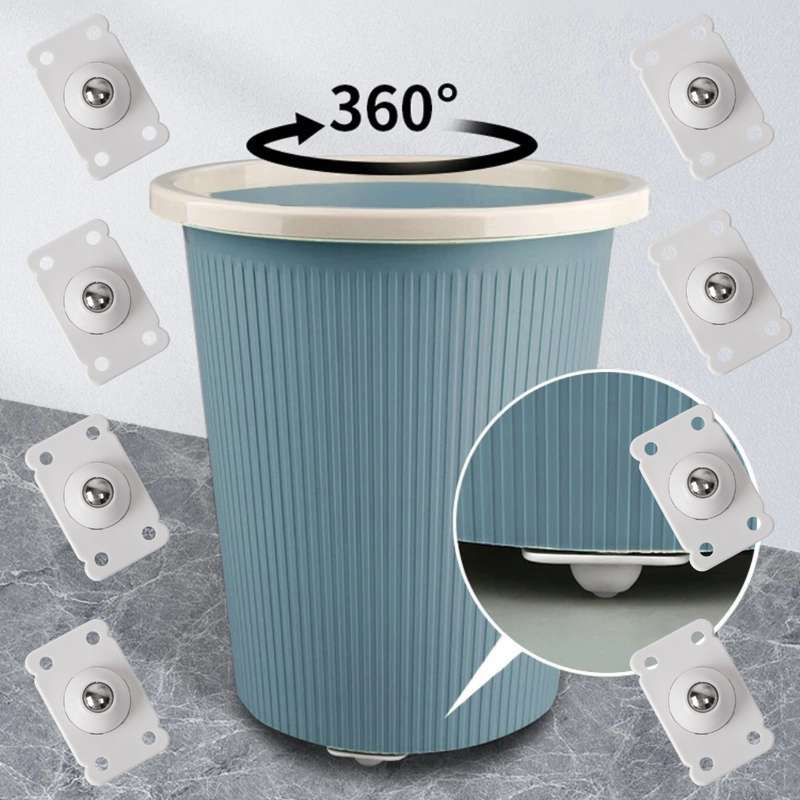 Universal Wheels Casters Self Adhesive 8 Pieces 360 Degrees 