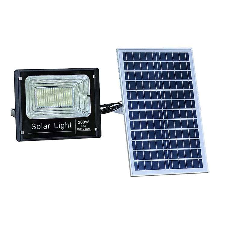 30w Led Solar Flood Lamp With Solar Panel & Smart Remote