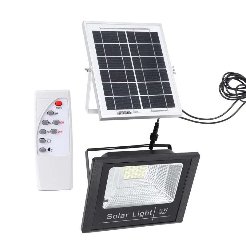 30w Led Solar Flood Lamp With Solar Panel & Smart Remote