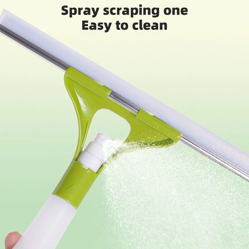 Window And Glass Cleaning Wiper With A Water Bottle