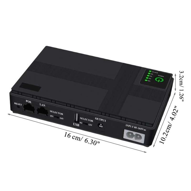 Mini Portable DC UPS 10400 mAh