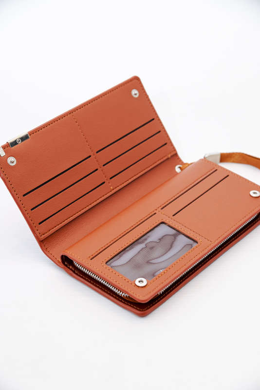 Multi-Functional Men's Long Zipper Wallet Clutch Bag