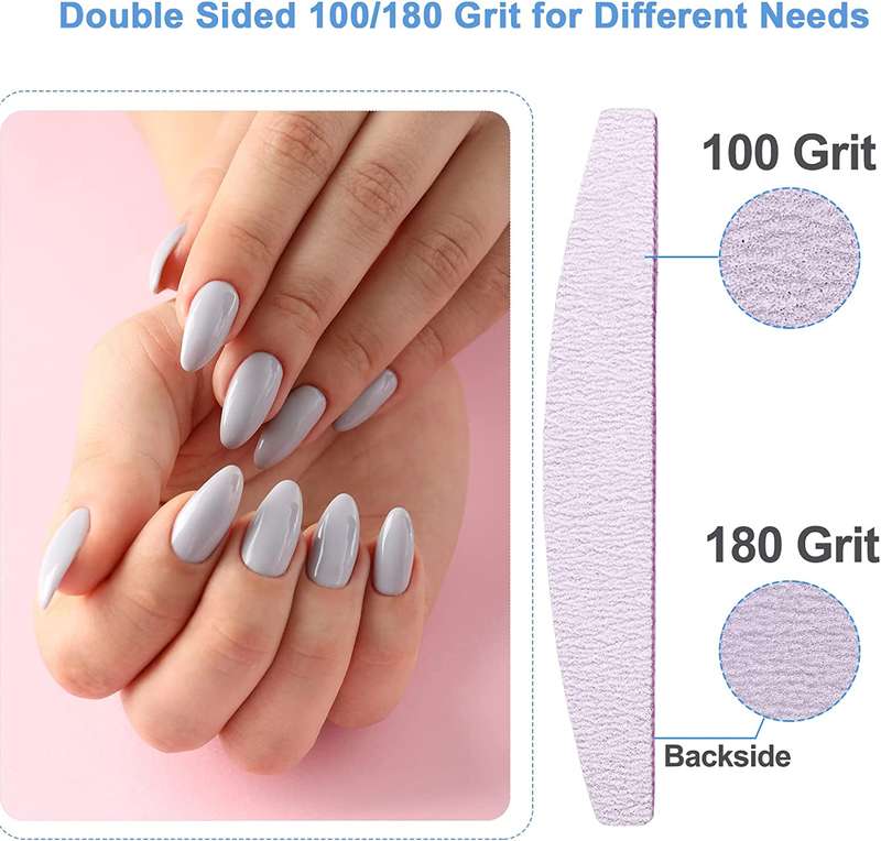 Senza Professional Pedicure Nail Files - Pack Of 2 100/180