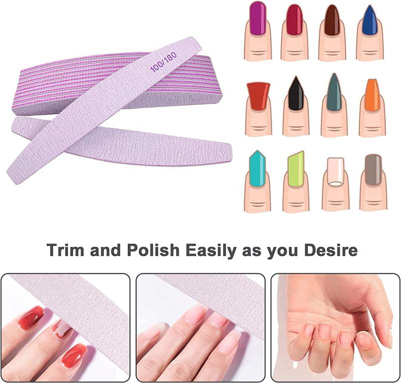 Senza Professional Pedicure Nail Files - Pack Of 2 100/180