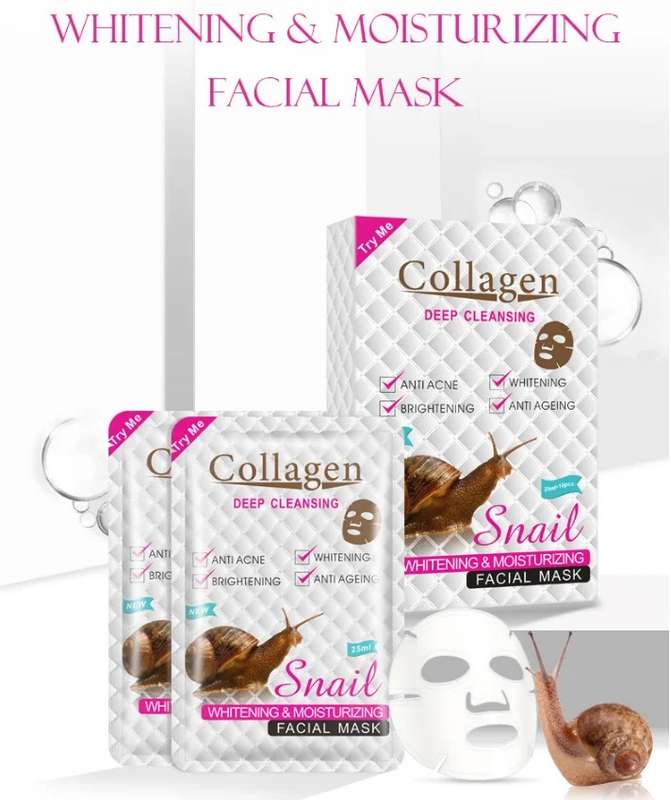 Collagen Deep Cleansing Snail Face Mask Box Of 10