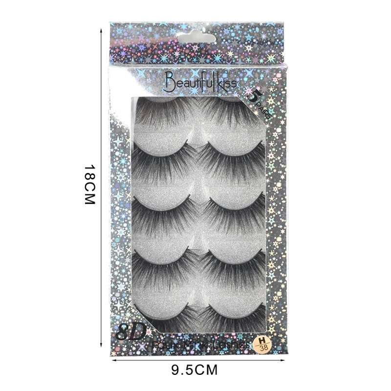 Eyelashes Handmade 3D False Eyelashes 5 Pairs