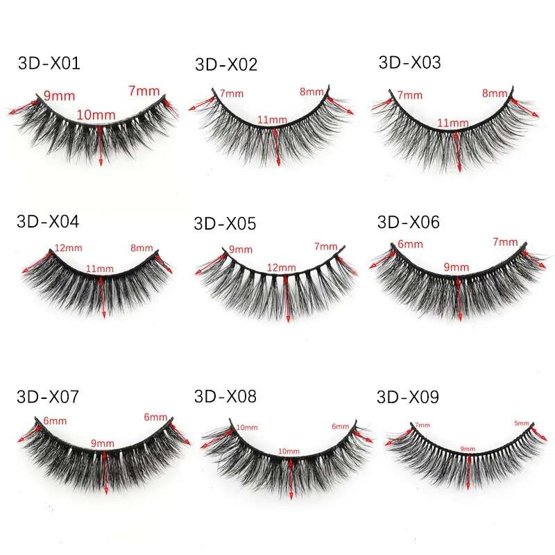 Eyelashes Handmade 3D False Eyelashes 5 Pairs