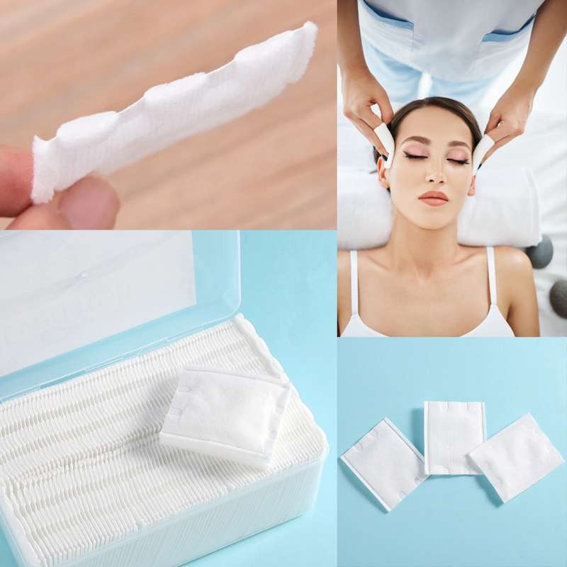 Makeup Remover Facial Cotton Pads 3 Ply Box Of 100 Incl Plastic Container Case
