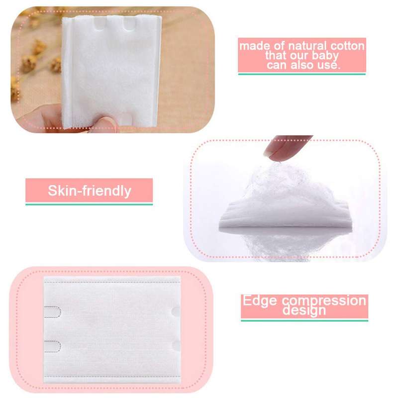 Makeup Remover Facial Cotton Pads 3 Ply Box Of 100 Incl Plastic Container Case