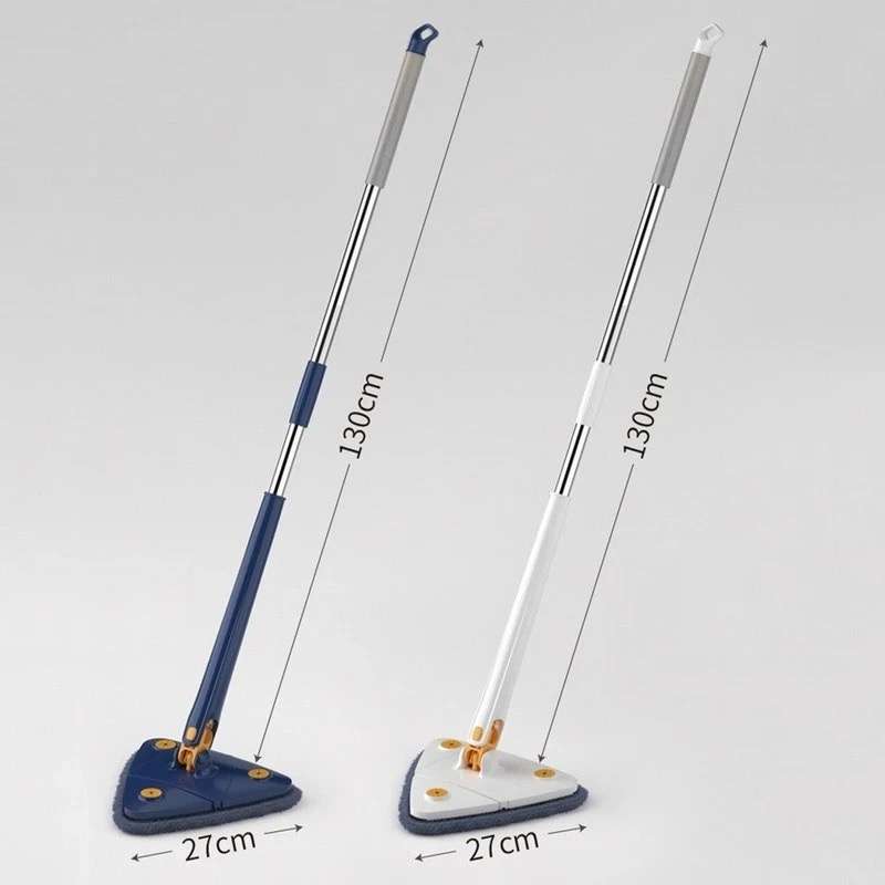 Rotatable Adjustable Triangle Cleaning Mop, 360° Microfiber Mop