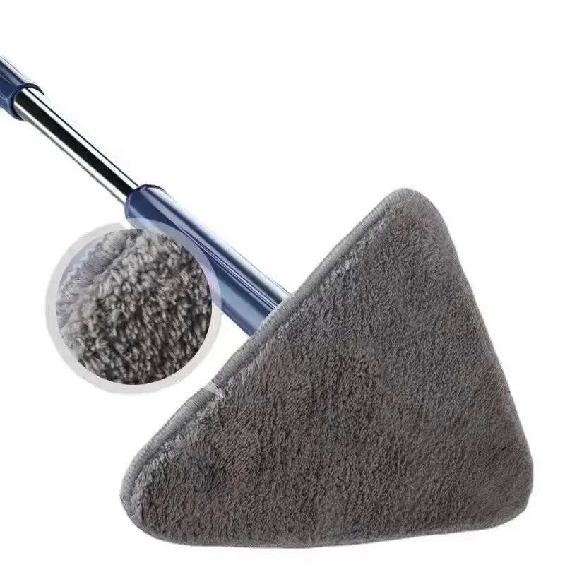 Rotatable Adjustable Triangle Cleaning Mop, 360° Microfiber Mop