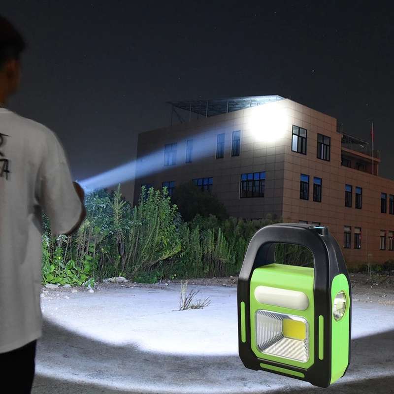 Portable 3 IN 1 Solar USB Rechargeable Power Bank LED Work Light JD-925