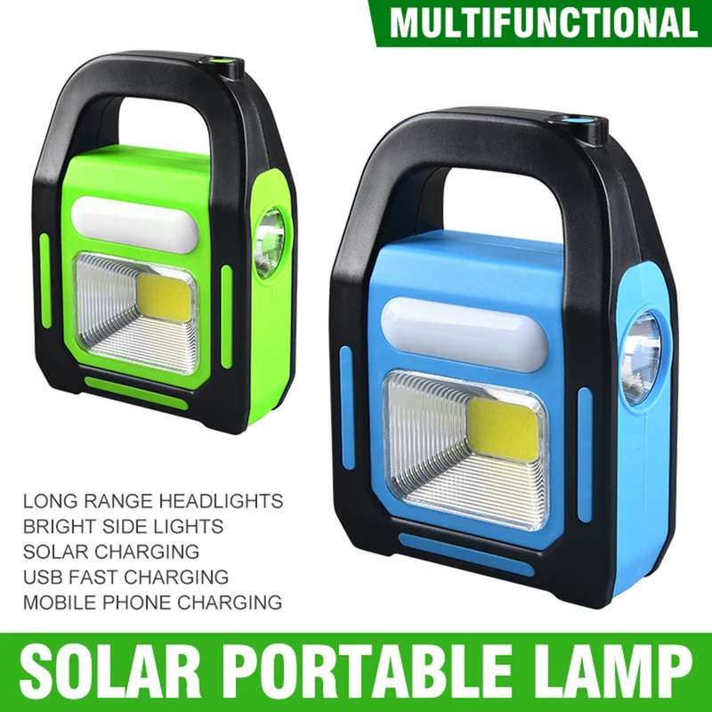 Portable 3 IN 1 Solar USB Rechargeable Power Bank LED Work Light JD-925