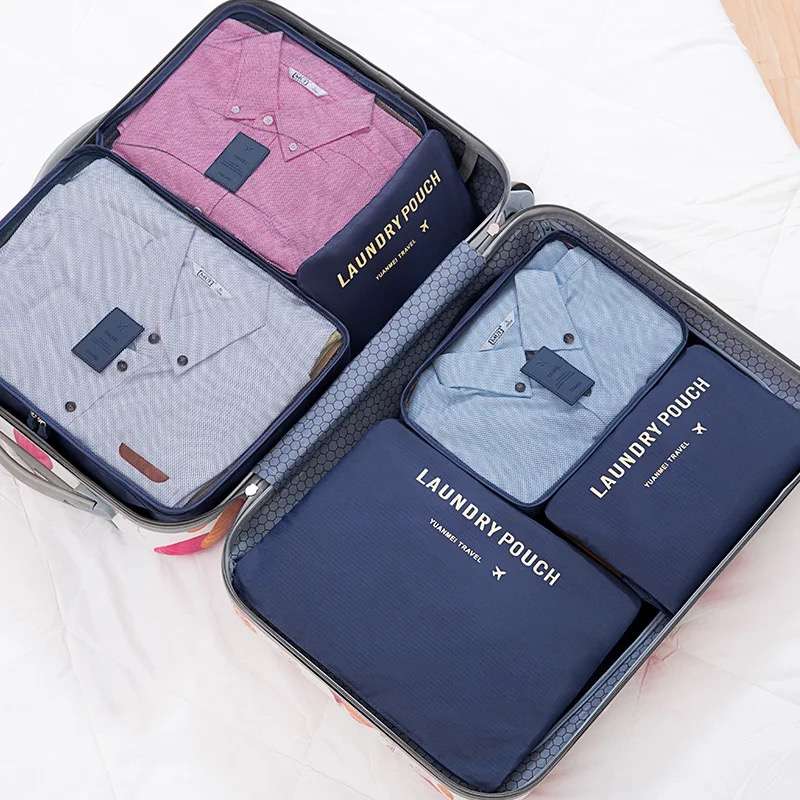 6Pcs Travel Luggage Organizer Bags for Backpack Suitcases