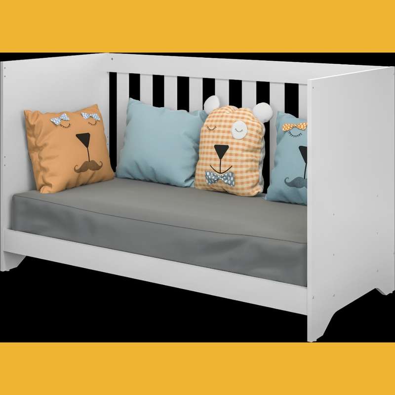 Baby Modern Cot Crib Bed 3 In 1