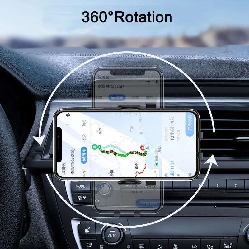 Gravity Car Phone Holder with Air Vent Clip Auto-Lock Mechanism MG03