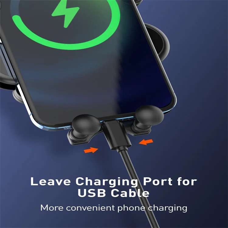 Gravity Car Phone Holder with Air Vent Clip Auto-Lock Mechanism MG03