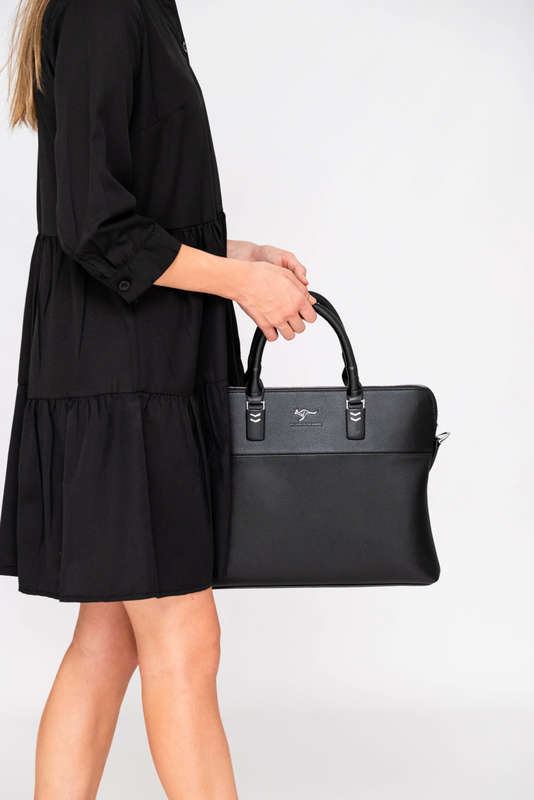 Maxi Shirt Dress Tiered Black