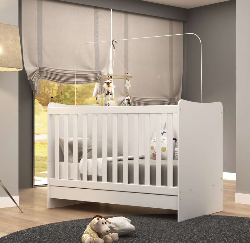 Multifunctional Modern Baby Cot Crib Bed Desk 4 in 1