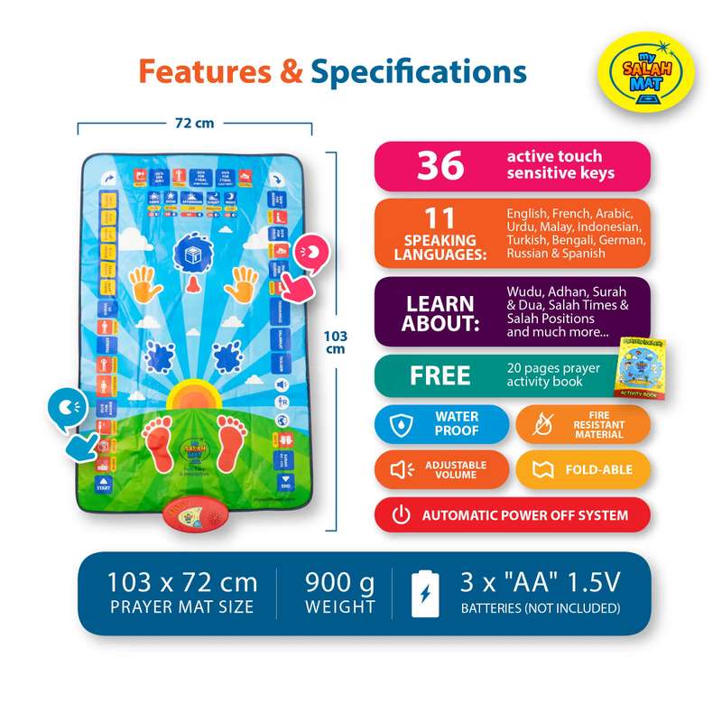 My Salah Mat - Muslim Prayer Digital Learning Mat