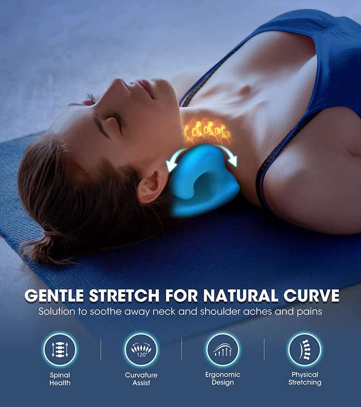 Optical Shoulder & Neck Relaxer Stretcher Pillow - Pain Relief & Chiropractic Pillow