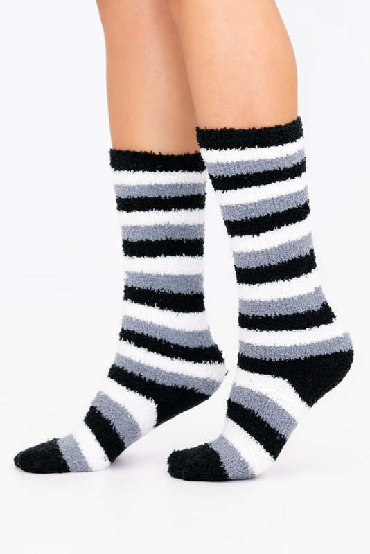 Fluffy Feet Fluffy Socks Winter Unisex Stripe Socks