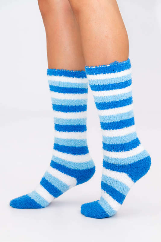 Fluffy Feet Fluffy Socks Winter Unisex Stripe Socks