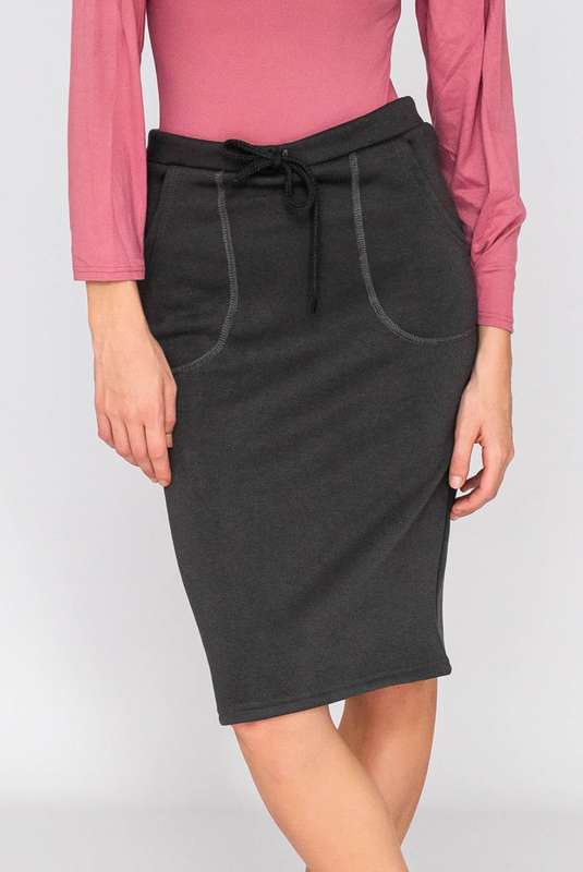 Fiona Bodycon Drawstring Skirt With Pockets