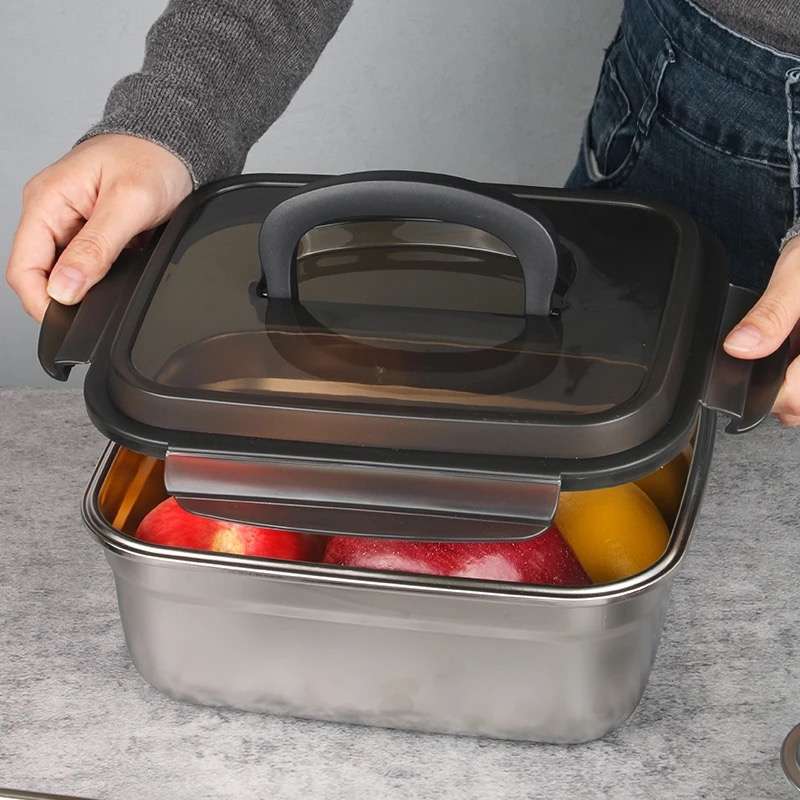 Senza Braai Bak Jumbo Multi Purpose Stainless Steel Leakproof Storage Container 5500ml