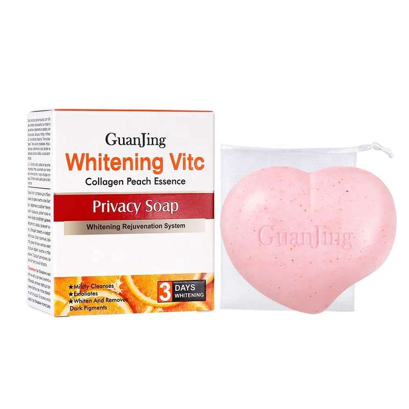 Whitening Vitamin C Privacy Soap With Collagen Peach Essence 80g