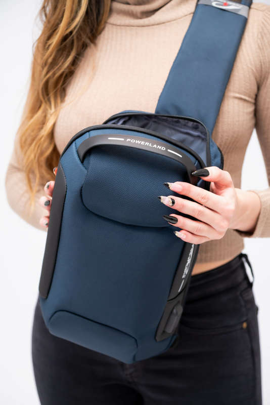 Anti Theft Sling Crossbody Bag Shoulder Backpack with USB Charging Port Waterproof Chest Bags Cas...