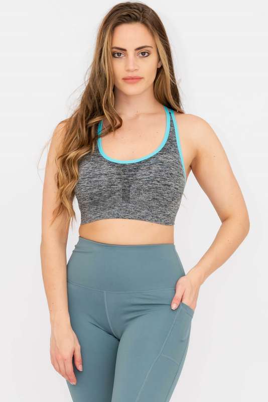 Flex Crossover Padded Yoga Sports Bra