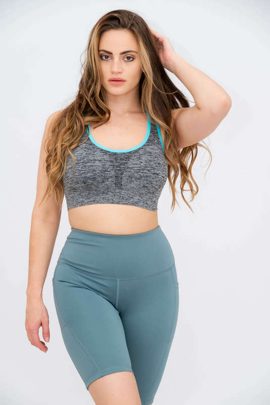 Flex Crossover Padded Yoga Sports Bra