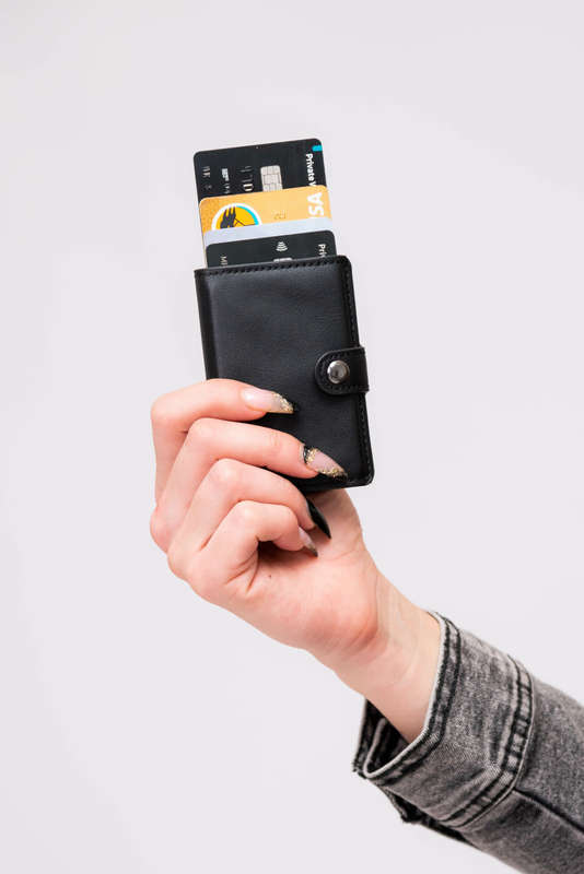 Pop Up RFID Credit Card Holder and Wallet