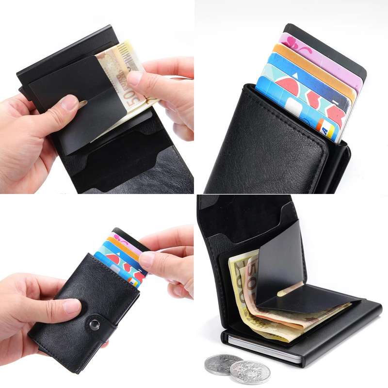 Pop Up RFID Credit Card Holder and Wallet