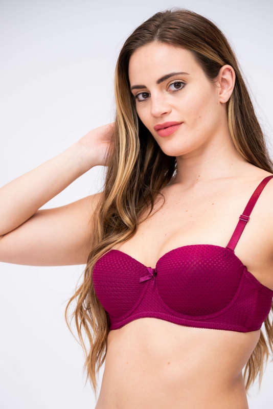 Serenity Luxury Padded Half Cup Bra With Underwire C Cup